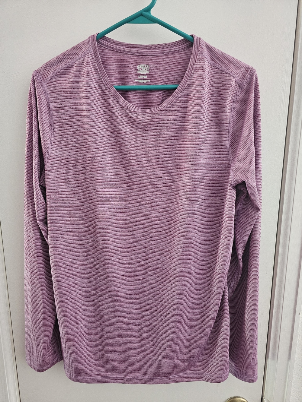 Heathered Mauve Long Sleeve Crewneck Top